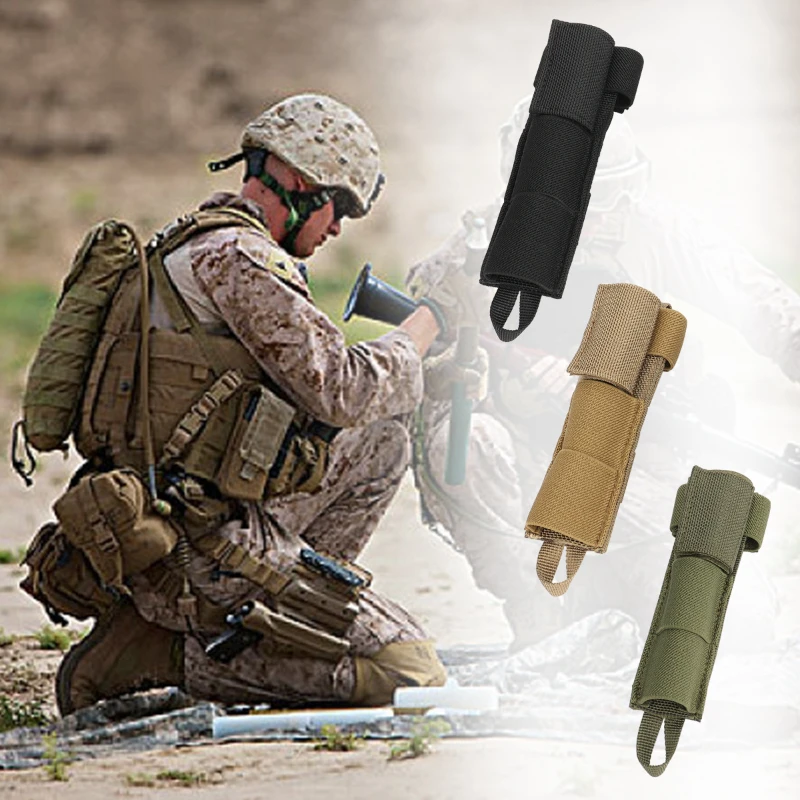 

Tactical Military Radio Antenna Relocation Tactical Modular Retention Pouch Small MOLLE Wargame Airsoft Combat Equipment Pouch