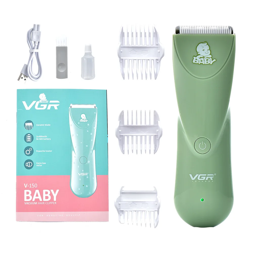 Silent Kids Hair Clipper Trimmer for Baby Child Grooming Waterproof Rechargeable Cordless Cutting Mathine for Toddler