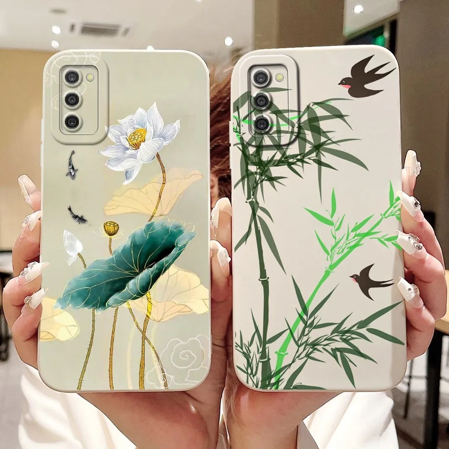 Sunflower Bowknot Matte Soft Silicone Case Cover - Fashionable Design with Enhanced Protection