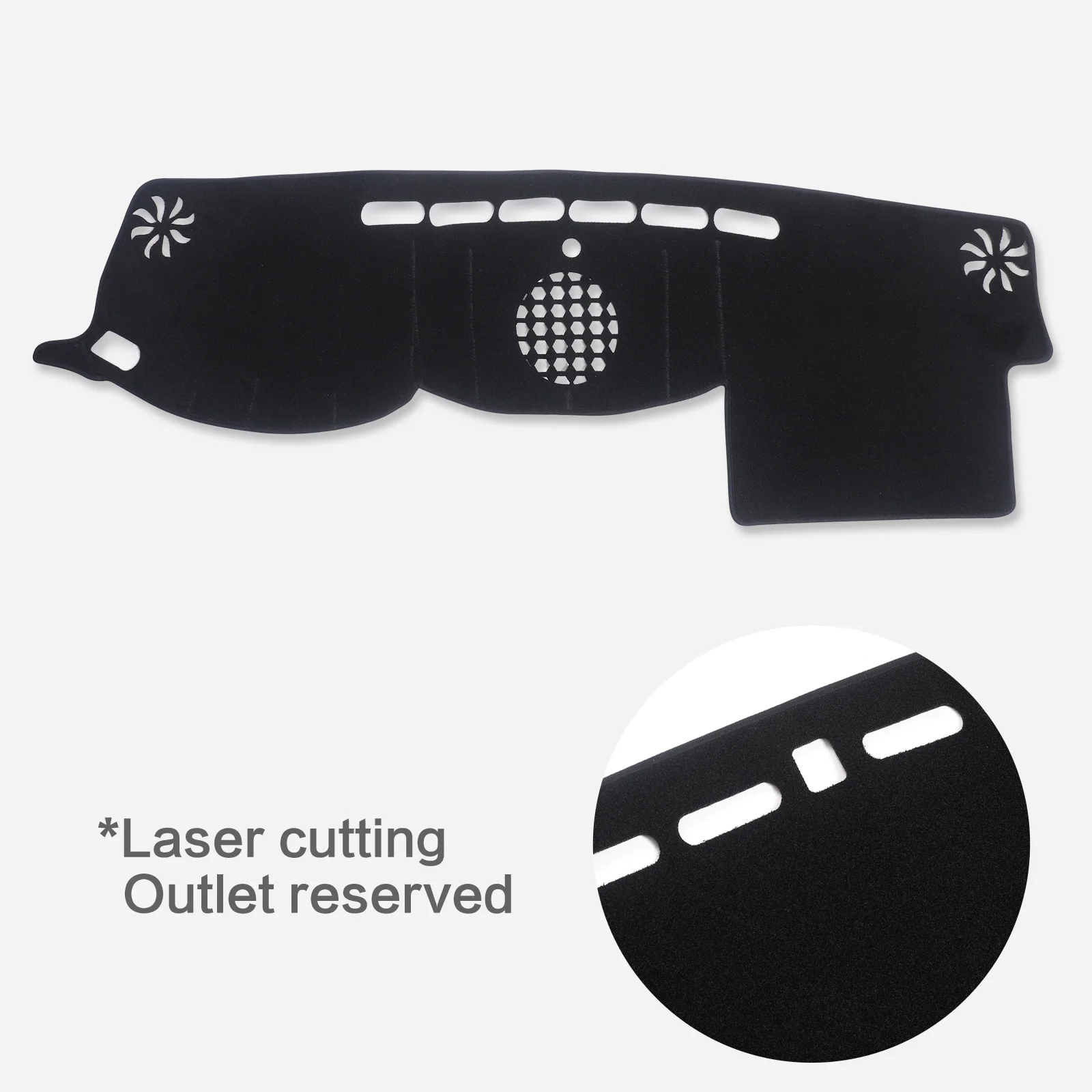 for Toyota Land Cruiser LC200 Dashboard Cover Pad-Dash Mat Dashmat Car Accessories Sunshade Protective Carpet