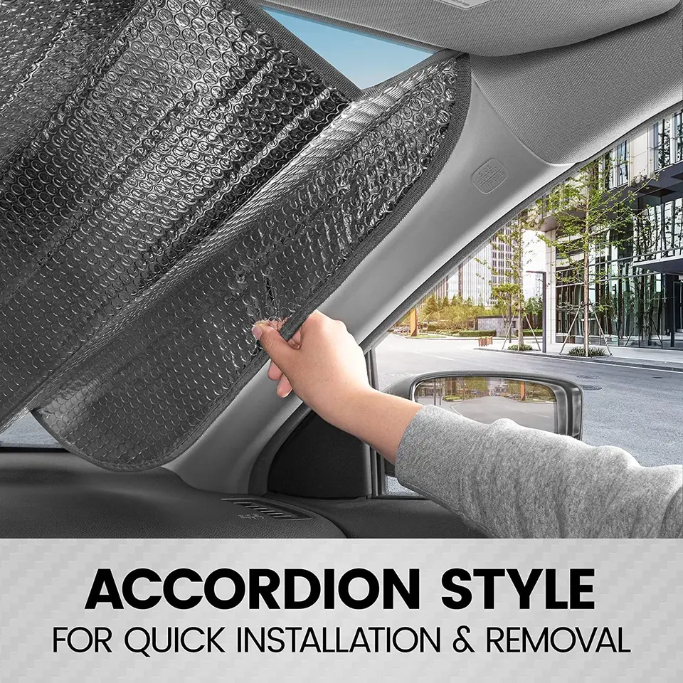 RSFIL Parasol De Coche Para Honda Vezel/XRV 2021, Coche Ventanas Laterales Parasol Solar Visera Protección Privacidad Protección Solar Transpirable Accesorios,1Pcs-Black