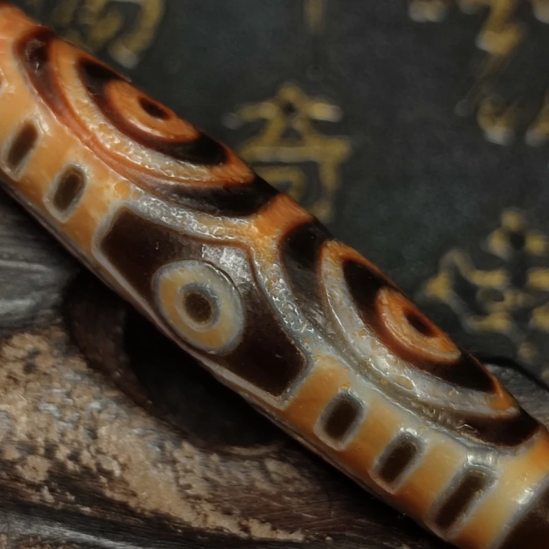 Beads Jewelry Tibetan Dragon Eye Agate Dzi Beads Necklace Pendant