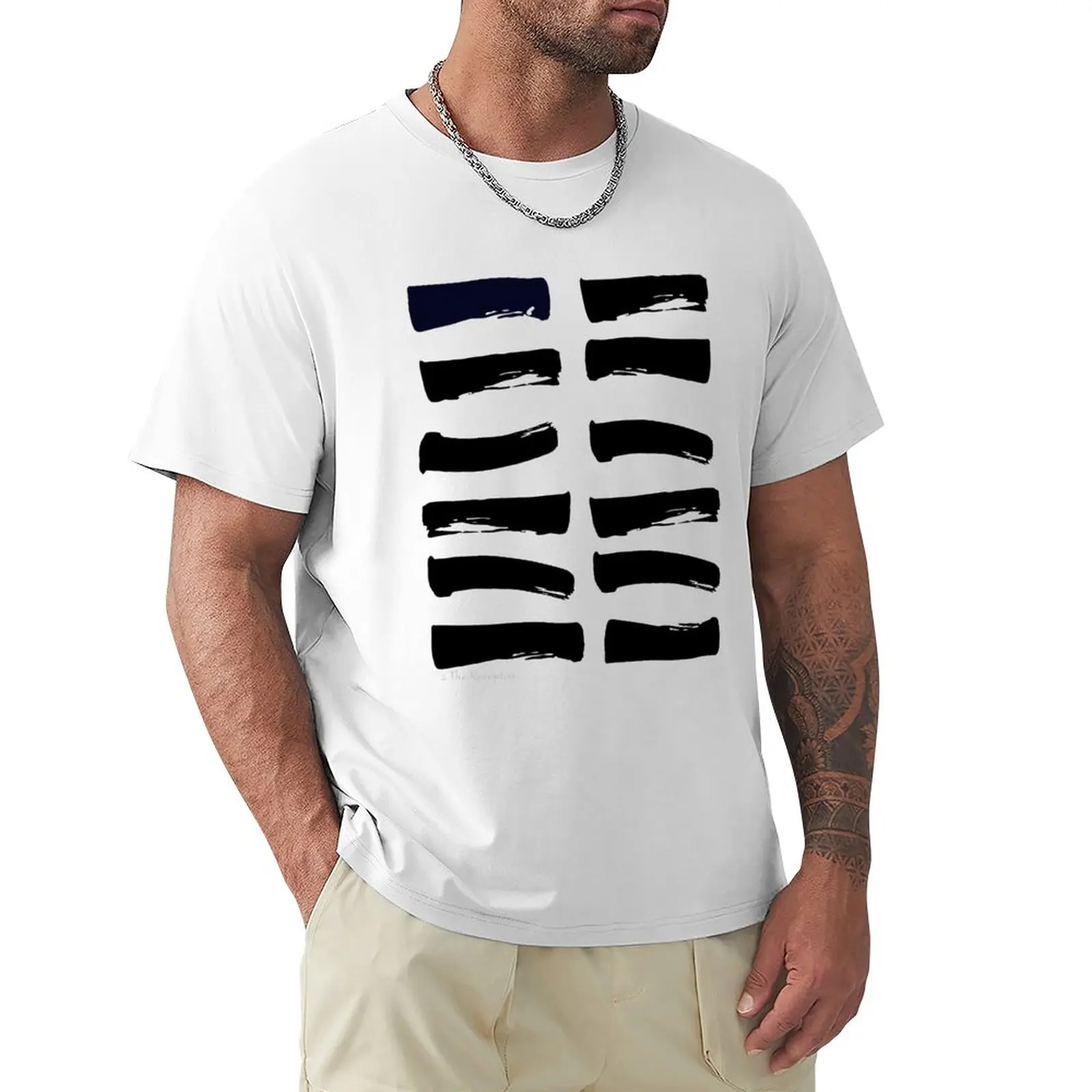 02 La Maglietta Esagramma Ricettiva I Ching Plain Funnys Magliette Pesanti Per Uomo