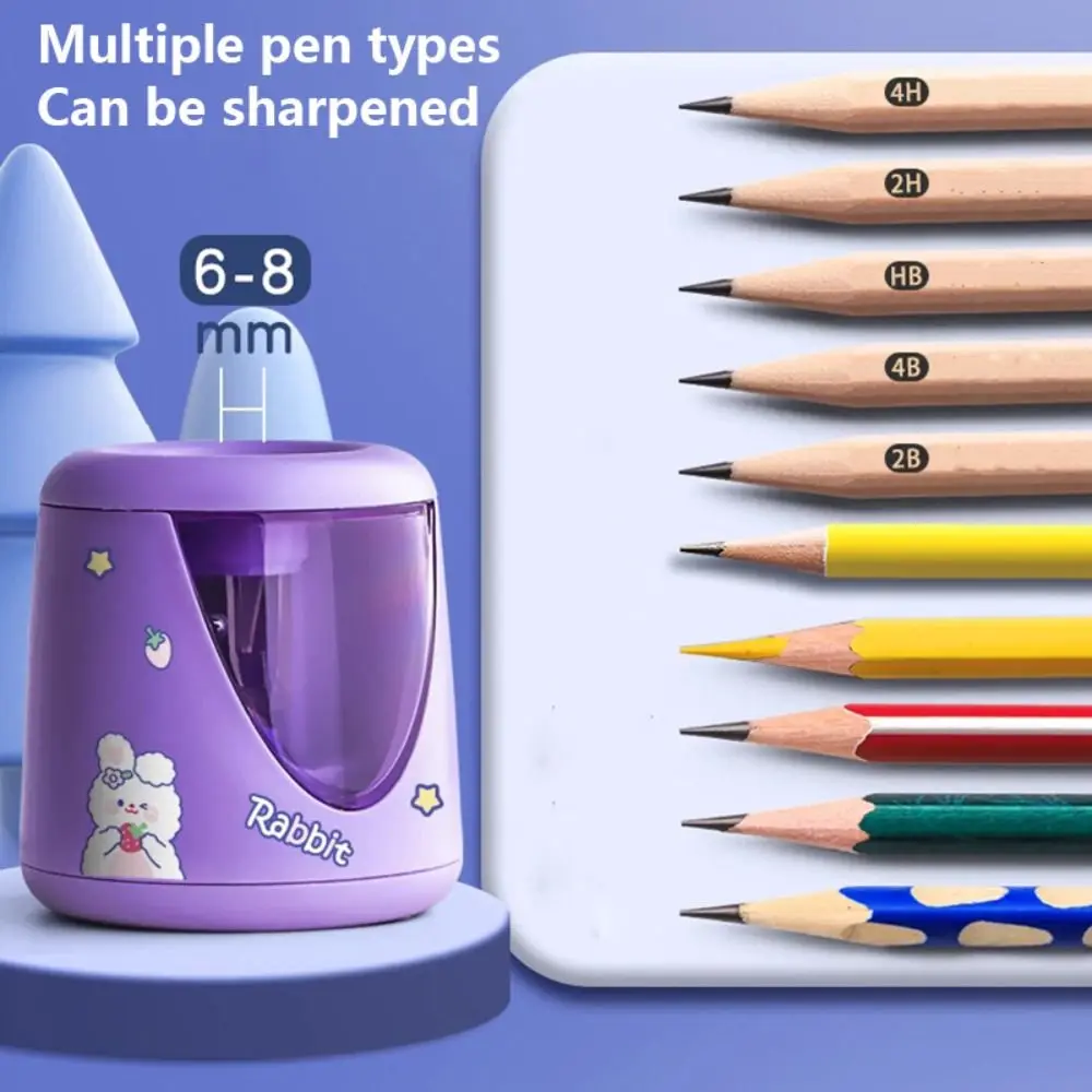 사무실 학교 용품 배터리/USB/충전 전기 연필깎이 스위치 자동 창의적 문구 기계 도구