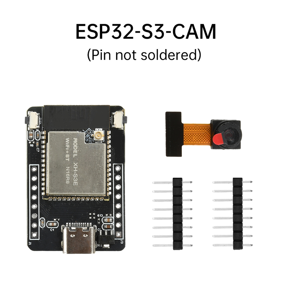 ESP32-S3-CAM WIFI BT Development Board Camera Module Paired With OV2640 Camera N16R8 Version Interface Type C