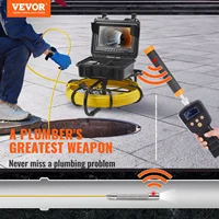 VEVOR DVR Recording Pipe Inspection Camera with 512Hz Locator IP68 9 Drain Sewer Camera w/12 Adjustable LEDs and 16 GB SD Card 2