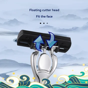 6-Layer Stainless Steel Men’s Safety Razor Set 2