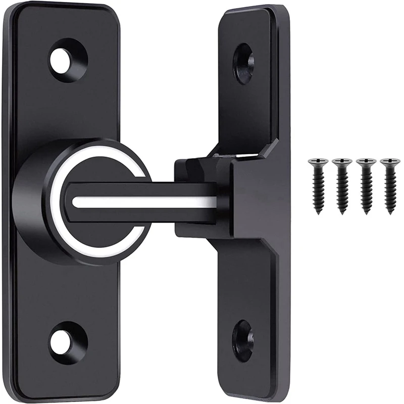 

1 Piece Barn Door Lock Sliding Barn Door Latch Luminous 90 Degree Heavy Duty Gate Latch Suitable For Garden,Garage (90 Degree)