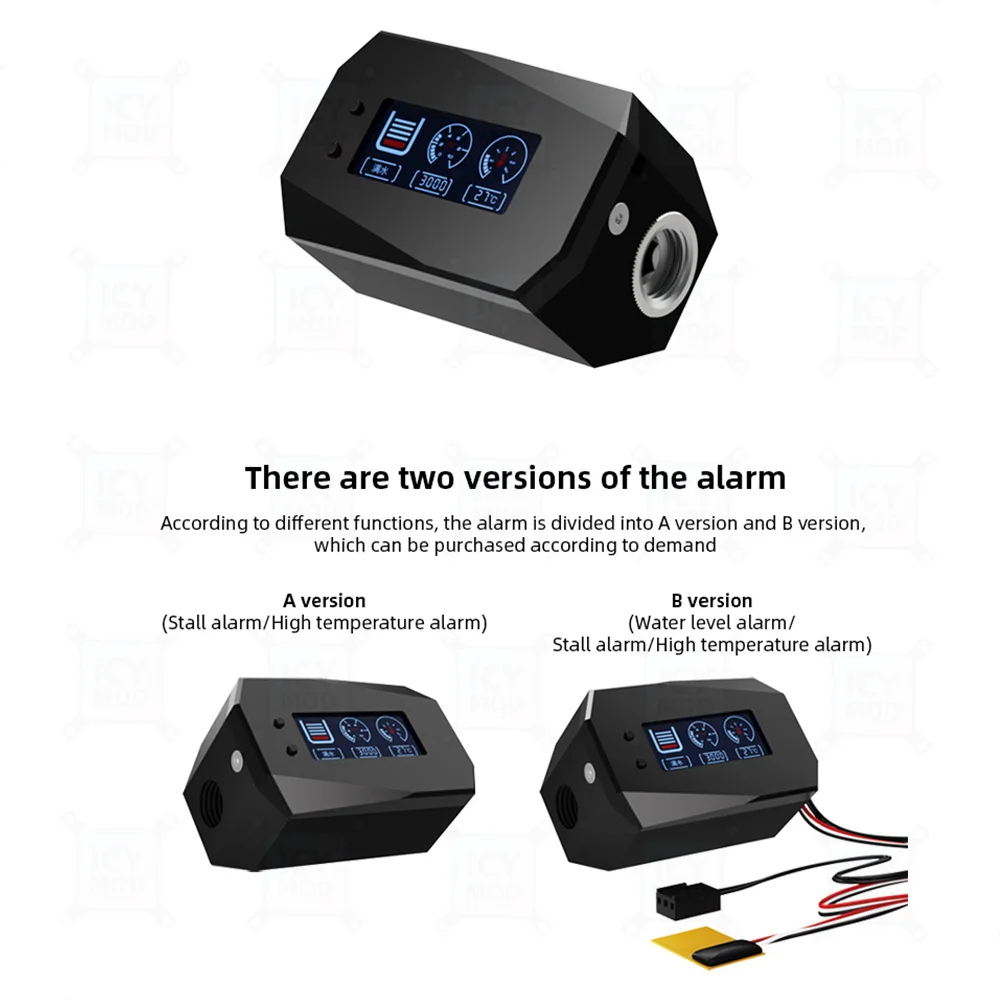 Zemod-water Cooler System Monitor Lcd Alarme de Nível de Água Temperatura Detector Elétrico para Mod Lsj-znbj-v2 - Imagem 5