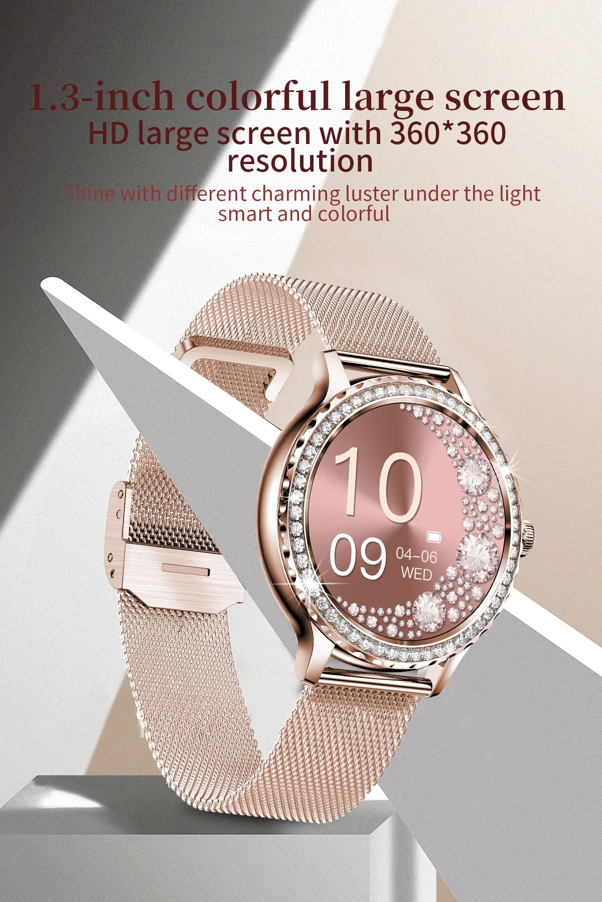 

NX19 Smart Watch Women Fashion Smartwatch Fitness Sports Lady Bracelet With Bluetooth Call Blood Pressure Heart Rate Detection