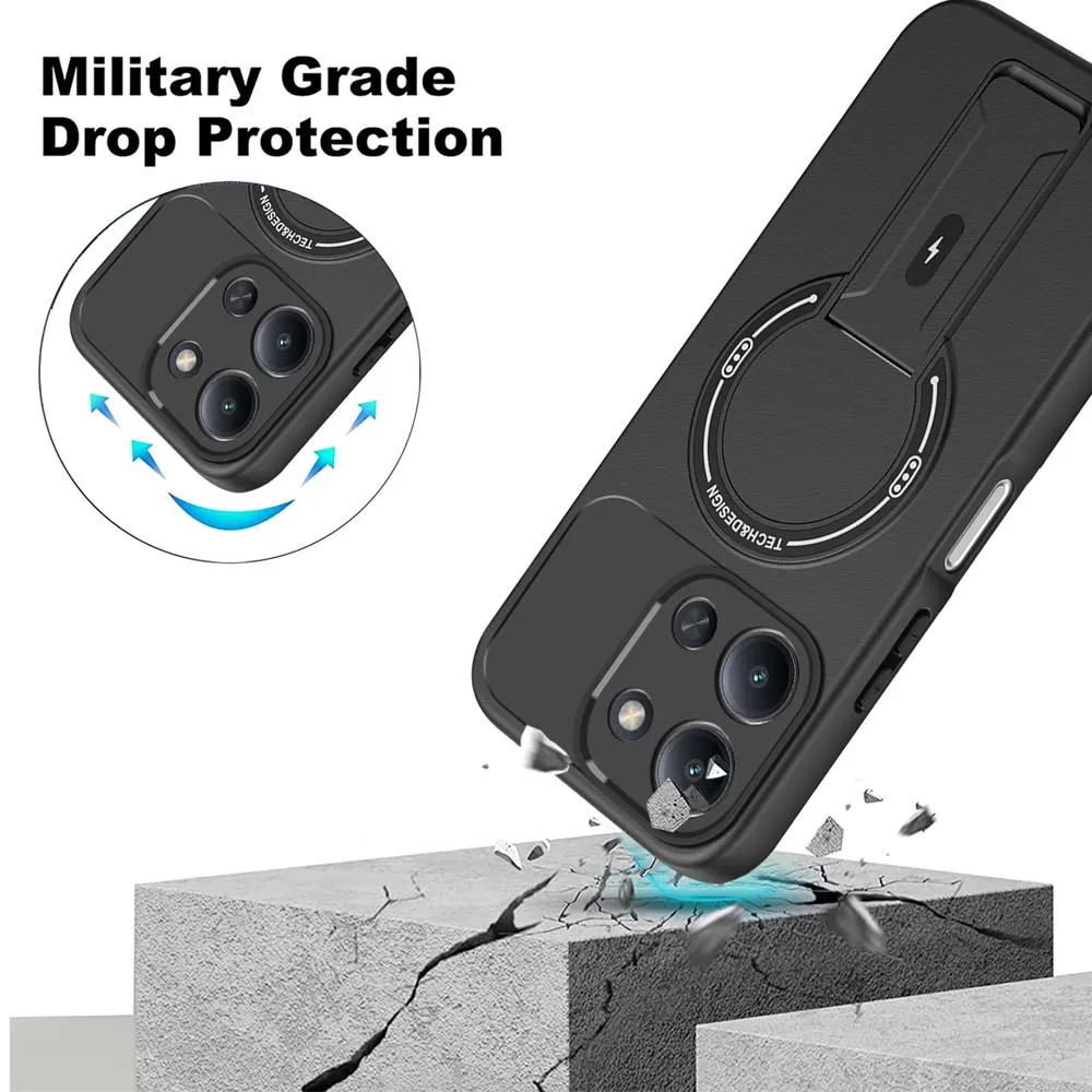 Matte Armor Kickstand Holder Back Cover Case