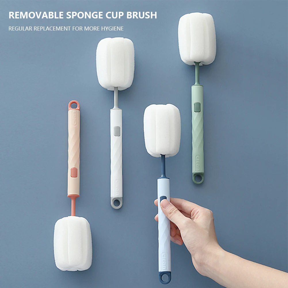 Cups Washing Brush Removable Cup Stain Brush Long Handle Cleaning Brushes Portable for Cleaning Goblet Glasses Bottles Mugs