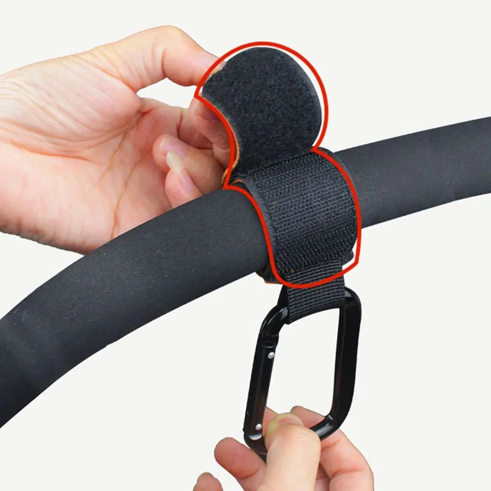 Brown Adjustable Stroller Hooks for Shopping