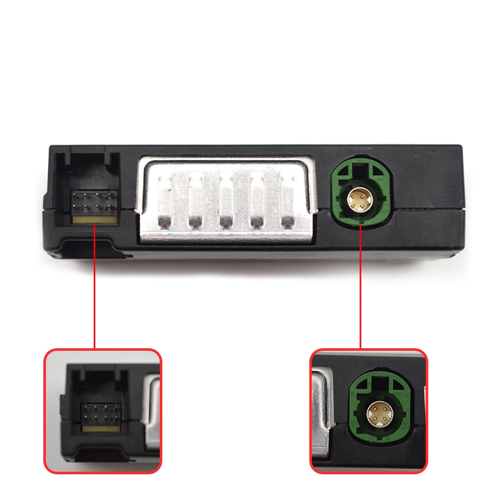 Interruptor montado para coche, accesorio para Audi 2015-2024 A4 B9 Q7 4M 2x USB AUX Carplay 2016-2024, 4M0 035 736 A 4M0035736A