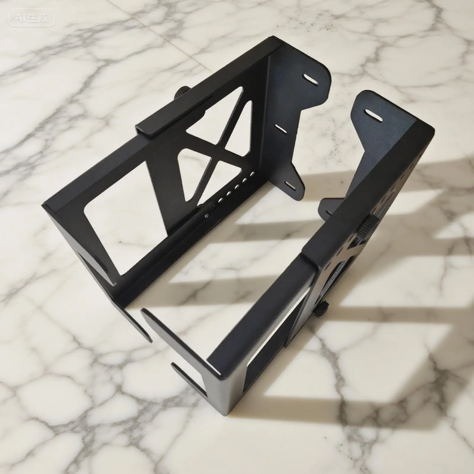 Under Desk Computer Mount Adjustable PC Bracket Adjustable Concealed Under Desk Mount for Cable Management Workstation Bedroom