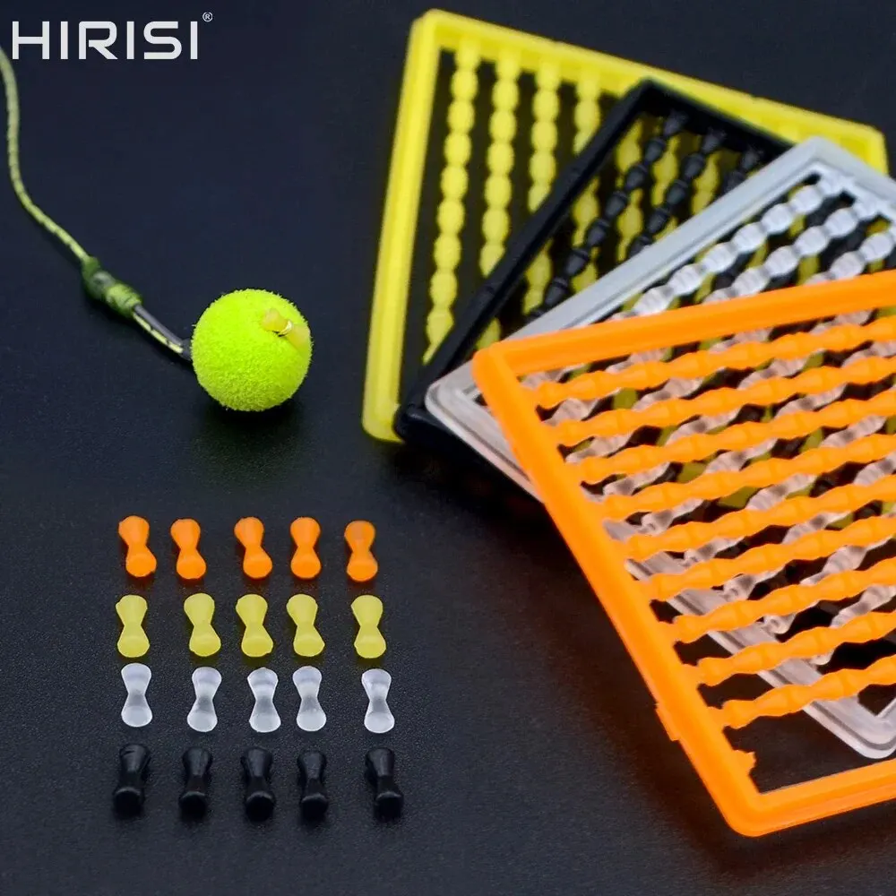 Stoppers pour montage hair rig avec boilies et dumbells pour la pêche de la carpe - 5 pièces
