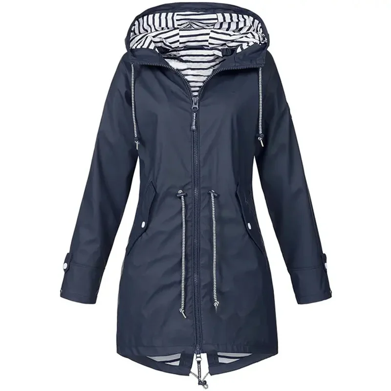 Winter Women's Fleece Warm Parkas Solid PlushThickend Harajuku Hoodies Long Sleeve Cotton Windproof Parka Coat Overcoat