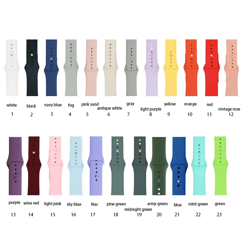 Premium Soft Silicone Watch Band Strap