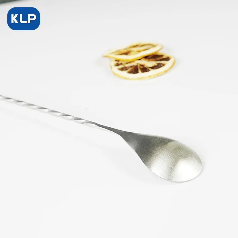 KLP Stainless Steel Bar Spoon Mixer Stick Long handle stirring spoon milk tea Coffee Stir stick Mixer tool Bar-spoon bar spoon