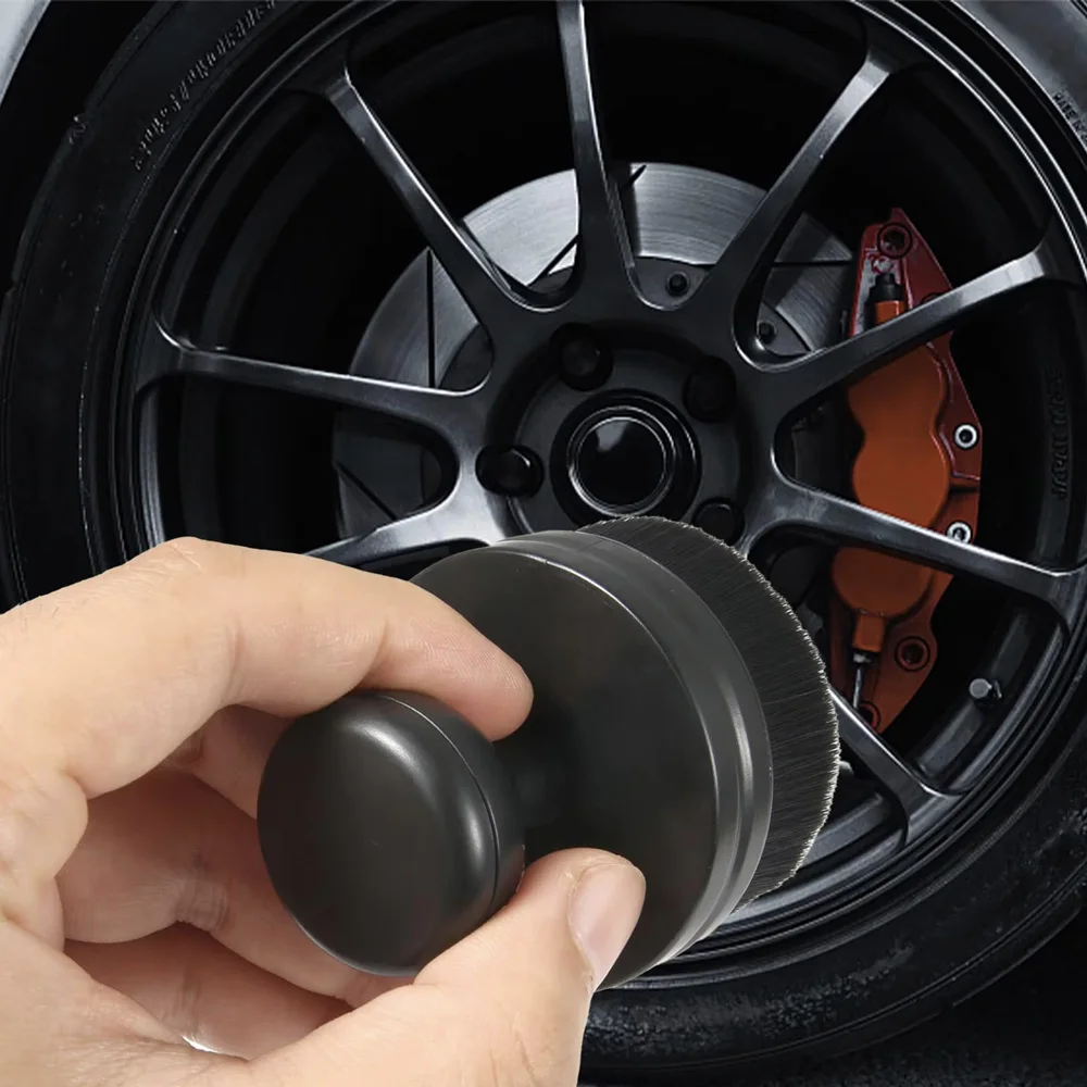 Auto Detail Pinsel Auto Waschen Reifen Pinsel Weiche Detaillierung Pinsel mit Abdeckung Staub Entfernung Pinsel für Reinigung Reifen Dashboard – Detail 6