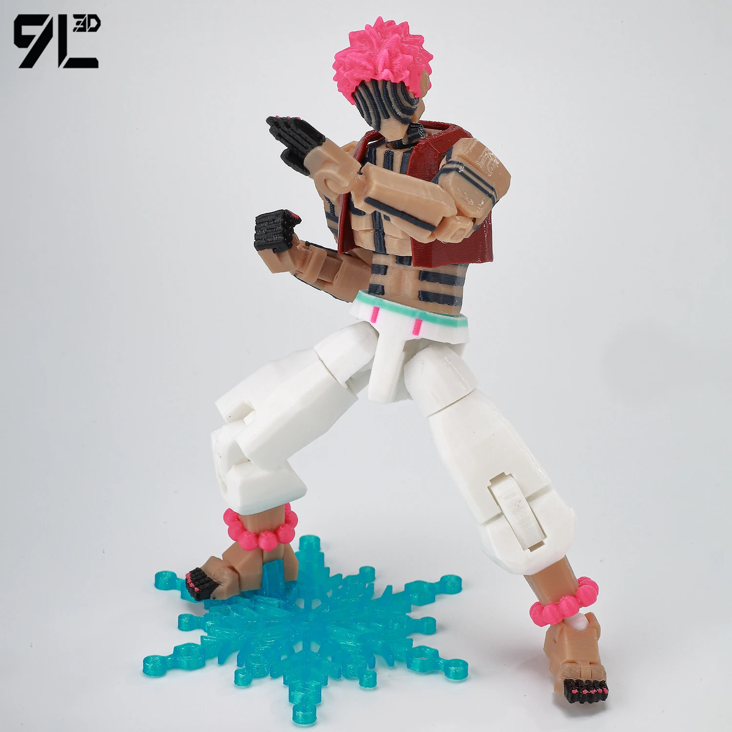 9L3D Printed Demon Slayer AKAZA Tanjiro Kamado Lucky Dummy 13