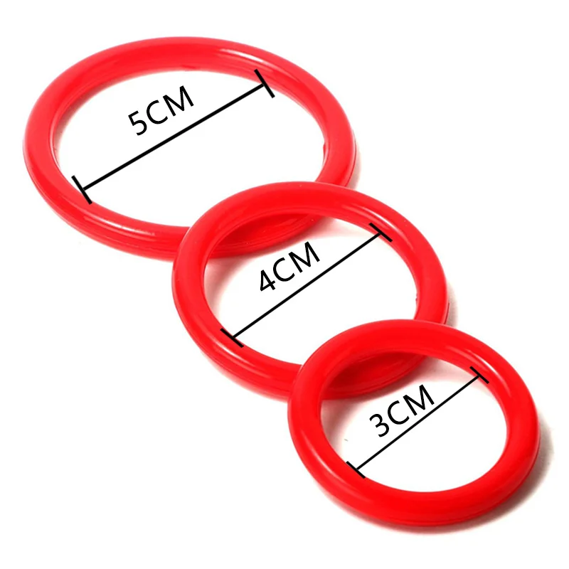 3pcs/set Semen Lock Silicone Durable Ring Men Ejaculation Delay Rubber Toys for Male Sex Rings_voghion.com