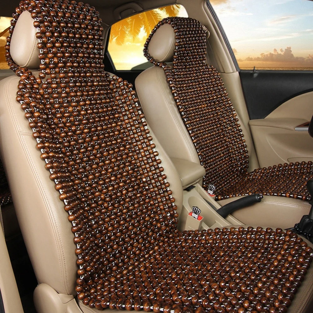 45X130CM letnia wiosna fajne drewniane koraliki pokrycie siedzenia masaż poduszki na siedzenia samochodowe wnętrze auta akcesoria dekoracyjne