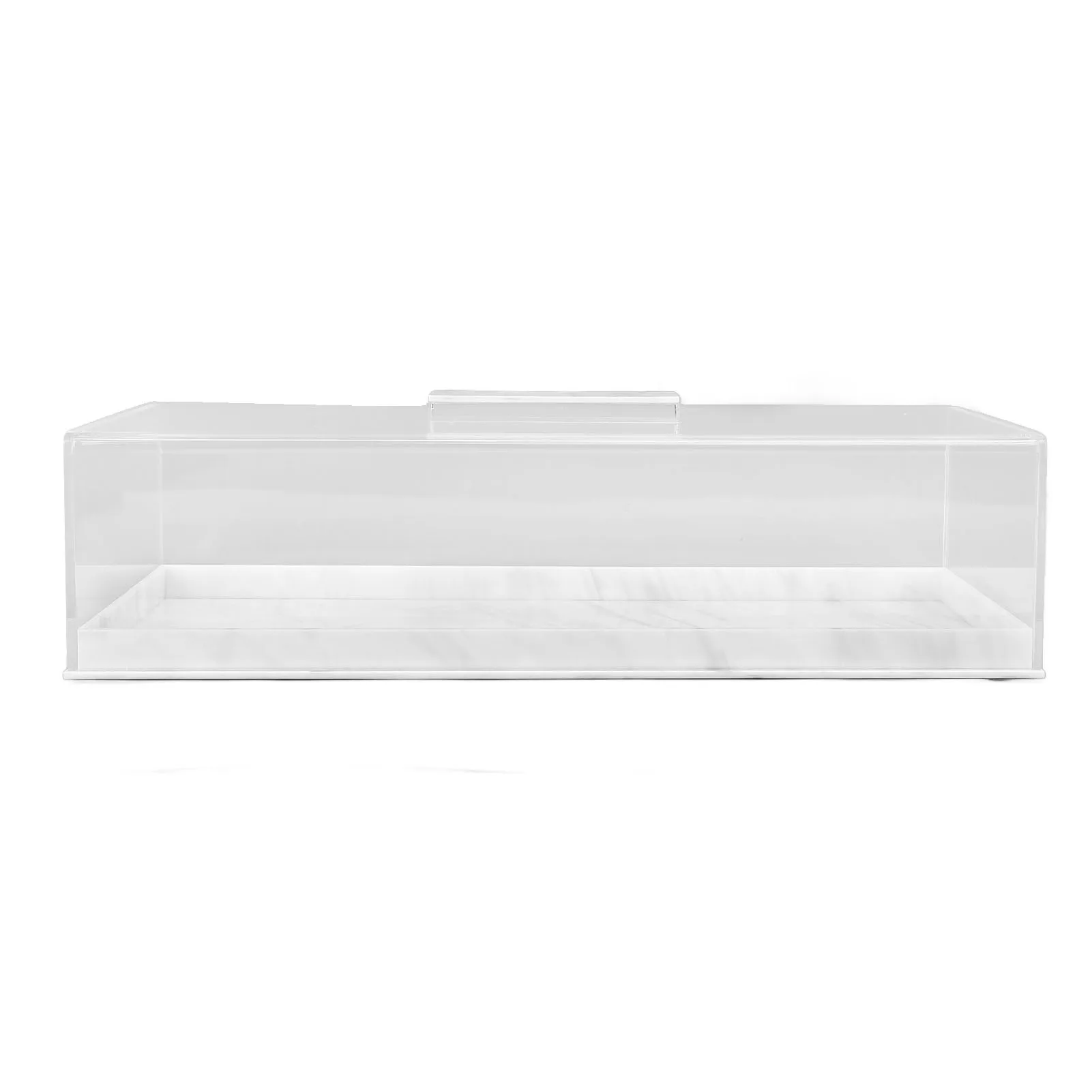 Rectangular Cake Tray Marble Grain Acrylic Multifunctional Dessert Serving Tray with Lid Rectangular Serving Tray
