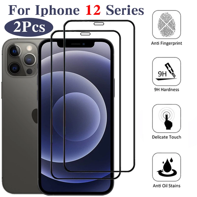 

2 шт. защитное стекло на Iphone 12 защитная пленка Apple 12 Pro Max Защита экрана для Iphone Pro 12 Mini SE 2020