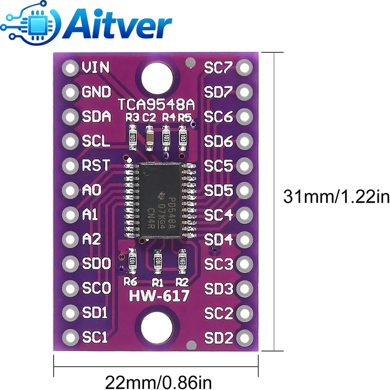 รูปสินค้า โมดูลขยาย I2C 8 ช่อง สำหรับ Arduino และเซ็นเซอร์