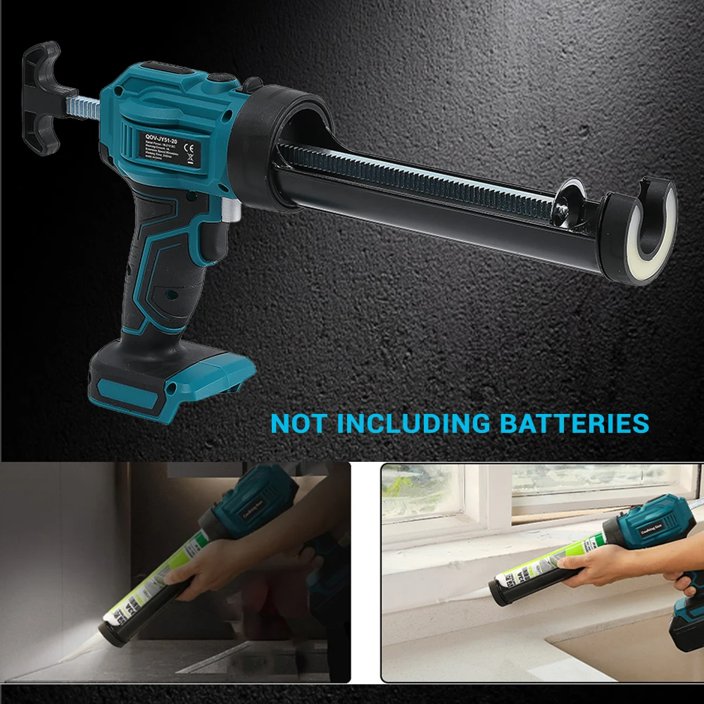 Electric Caulking Gun for Makita 18V Battery Cement Glass Adhesive Glue Seal Sealant Tool Wireless Glass Glue Gun (No Battery)
