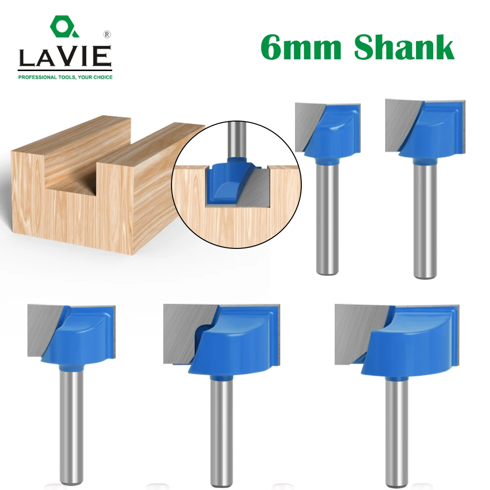 LAVIE-1pc-6mm-Cleaning-Bottom-Bit-Straight-Router-Bit-Set-Clean-Milling ...