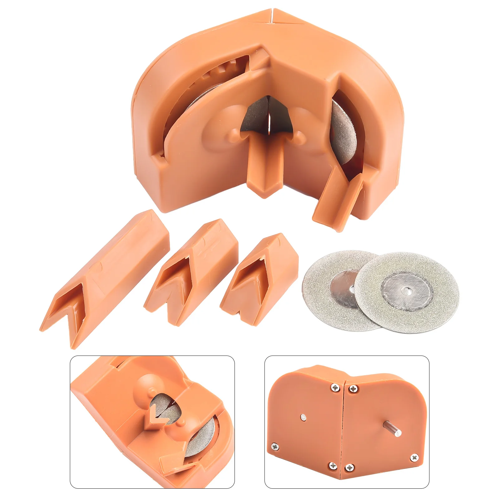 Affilatrice per punte da trapano rettifica resistente all'usura per trapano elettrico a percussione accessori per utensili in metallo e plastica arancione