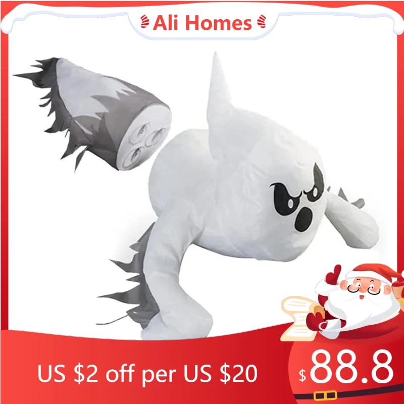 2023ChristmasWindowCrashingGhostsHalloweenScaryFlyingGhostBrokenWindowforIndoor