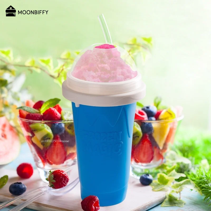 Tazza Per Frullati Surgelati Bottiglia Per Frappè Fatta In Casa Slush And Shake Maker Tazza Di Raffreddamento Veloce Bottiglia Per Gelato Slushy Maker