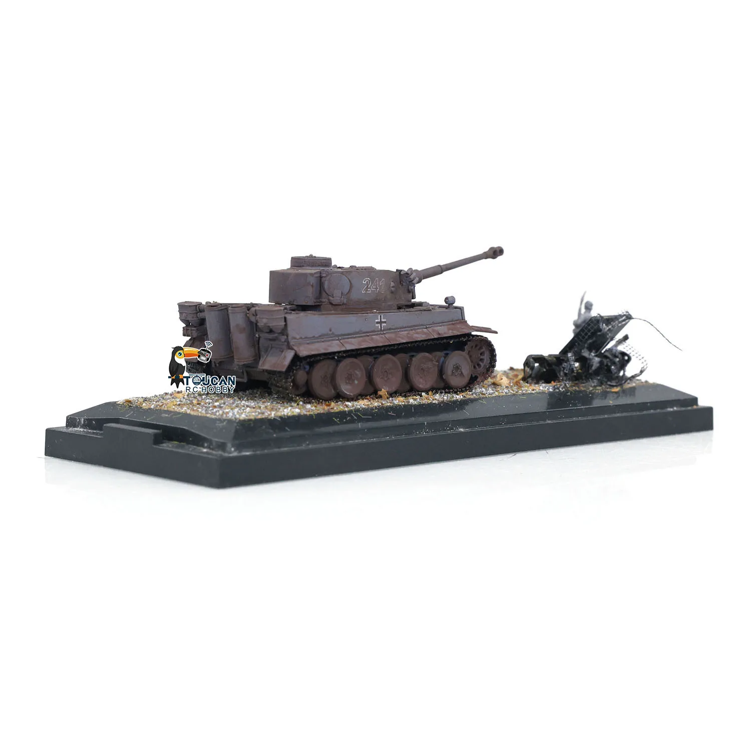 Mini Toys Henglong Static Tank 1/72 Scale Germany Tiger I 3818 Finished Tank Model Without Electronic Parts Gifts for Boys 3