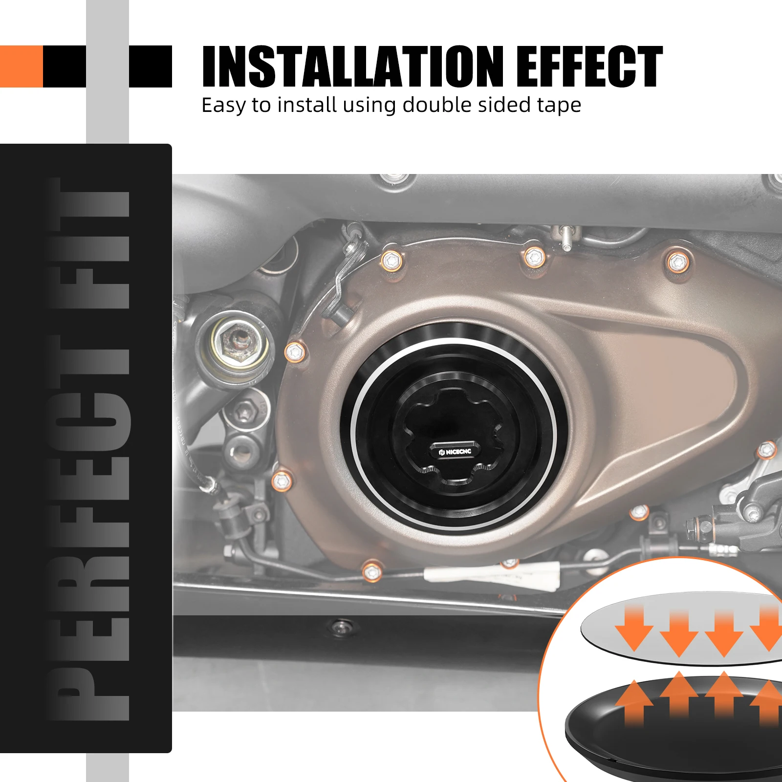 Rechte Seite Kupplungsverkleidung für Harley Sportster S RH1250S Pan America 1250 RA1250 2021 2022 2023 24 Nightster RH975 2023–2024 – Detail 12