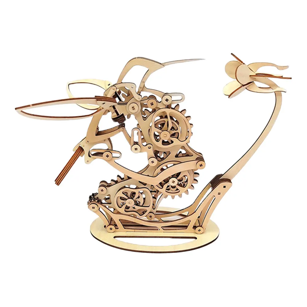 Cutywood 3D Puzzles For Adults Clock-Penguin Family Design Model Kit-Mechanical DIY Pendulum Clock With Arabic Numerals-Desk Home Office Decor Personalized Gift For DIY Lovers