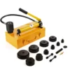 VEVOR Hydraulic Knockout Punch Kit 10/15 Ton Conduit Hole Cutter Set KO Tool Kits with Puncher 10 Piece For Aluminum Brass Steel 1