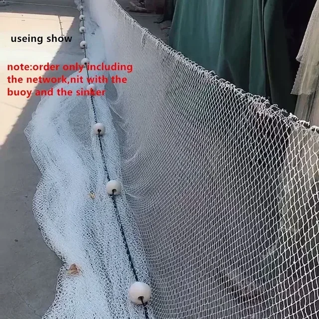 3mm-5mm Mesh Semi-Finished Knotless Nylon Fishing Net Outdoor Fishing Network for Cage Breeding Net Trawl Net Fishing Tool 6