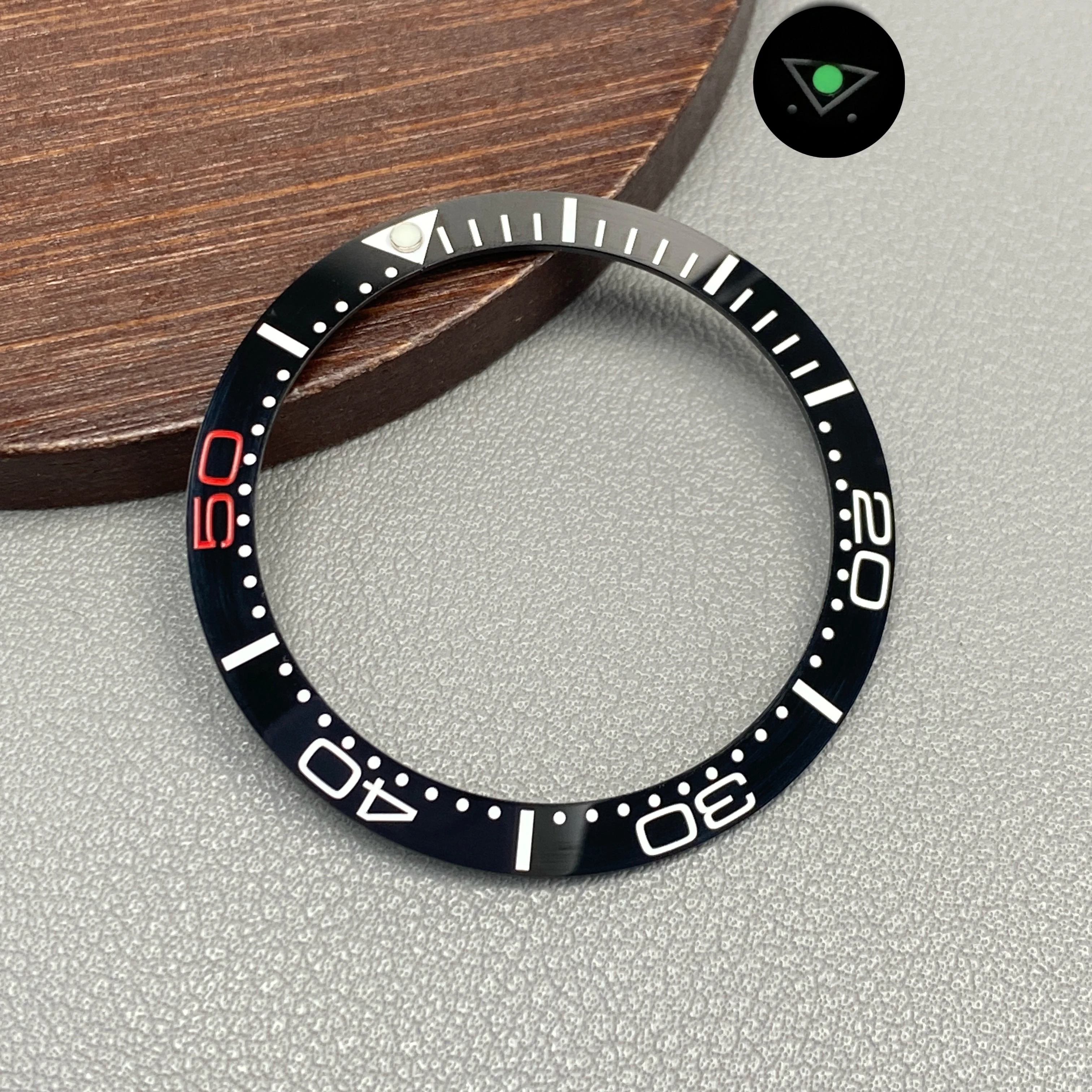 Ceramic Blue-Green Lumi Bezel Insert