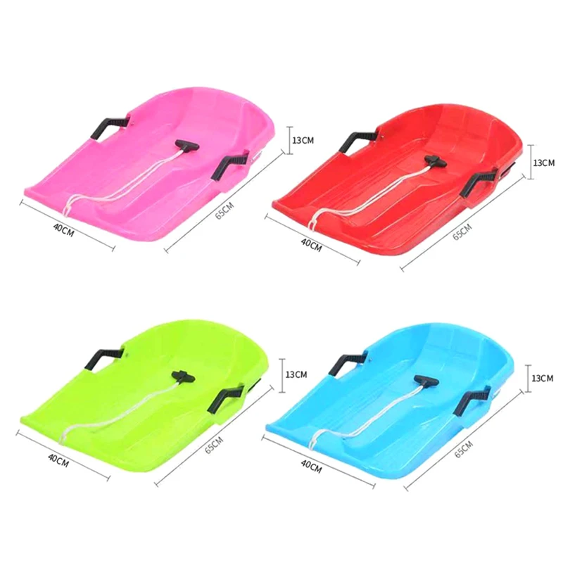 Snow Sledge Snow Sled Snow Board Racer Ski Board Sledge Skid Sand Blue Note Color When Ordering Load Thicken Kids