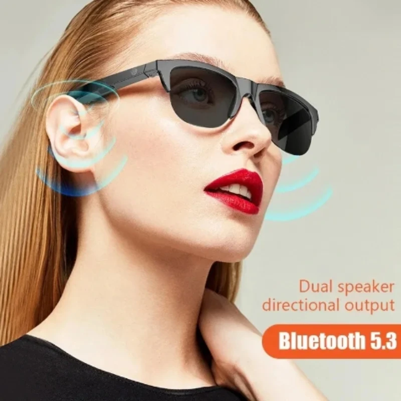 Smart Glasses Tws Wireless Bluetooth 5.3 Calling Occhiali Da Sole Sport Hd Audio Musica A Mani Libere Occhiali Anti-Blu Outdoor