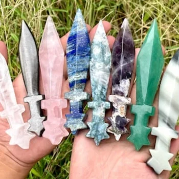 Crystal Quartz Carved Knife 1
