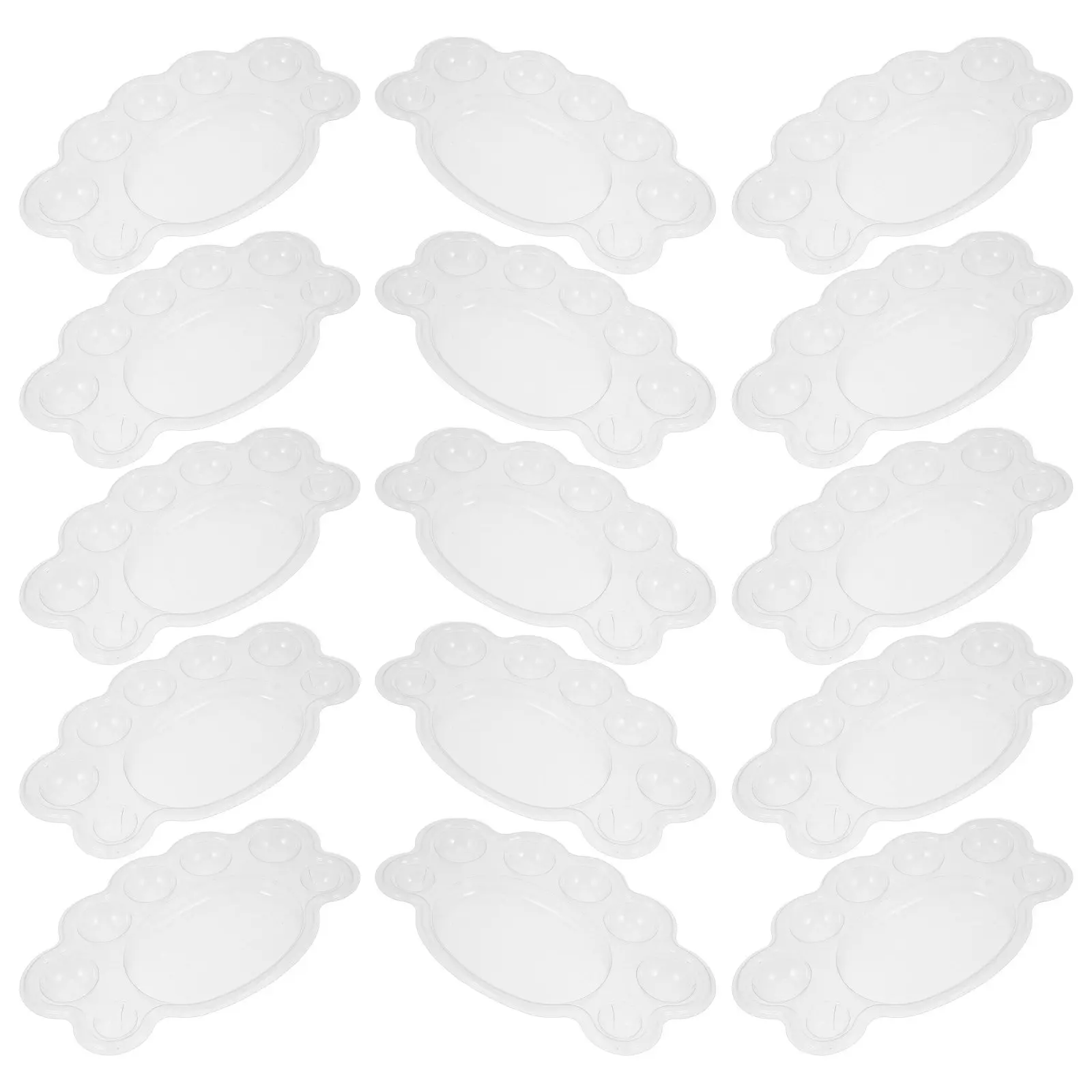 100Pcs 휴대용 플라스틱 팔레트 수채화 야외 스케치 믹싱 팔레트 미술 용품 ??페인팅 접시 용 일회용 페인트 트레이