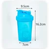 Sport Shaker Bottle 400ML Whey Protein Powder Mixing Bottle Sport Fitness Gym Shaker Outdoor Portable Plastic Drink Bottle 6