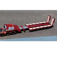 Degree Metal 4Axle Heavy Steering Trailer 997 Spare Part Red For 1/14 TAMIYAYA RC Tractor Truck Remote Control Car Model TH20374 1
