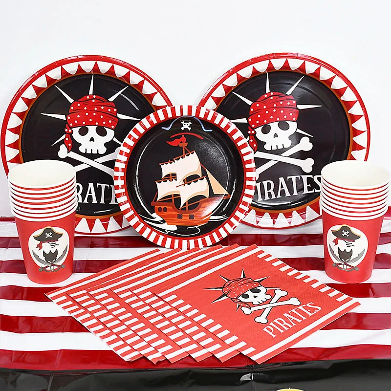 Kit Palloncini Per Festa A Tema Pirata – Compleanno Bambini, 40 Pezzi Con Striscione E Decorazioni