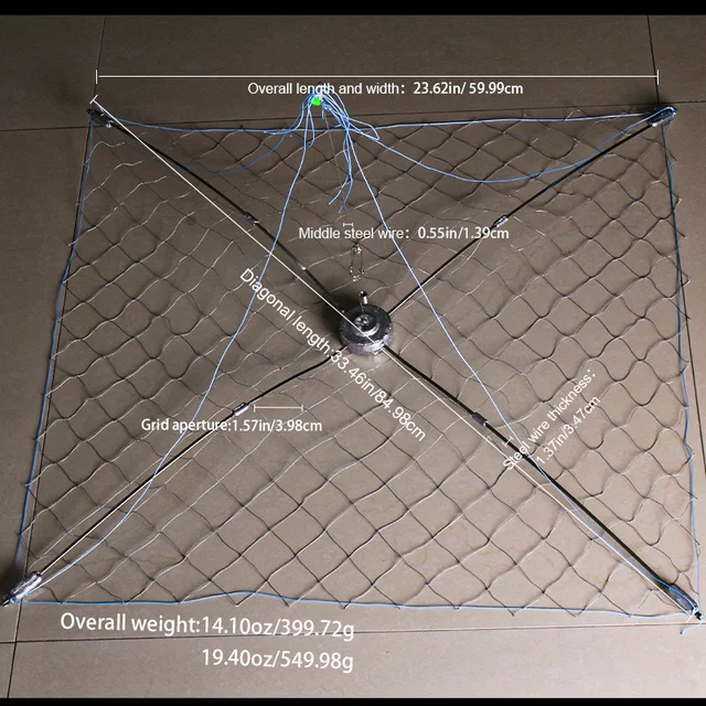 1 pc New Large Shrinking Crab Cage, Heavy Deep Water Crab Fishing Net, Specially Designed for Sea Fishing Boats, Fishing Gear 4