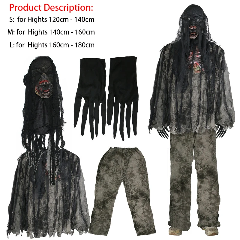 Costume Infirmière Zombie Femme - Robe, Bas, Masque Et Accessoires Pour Halloween Et Cosplay